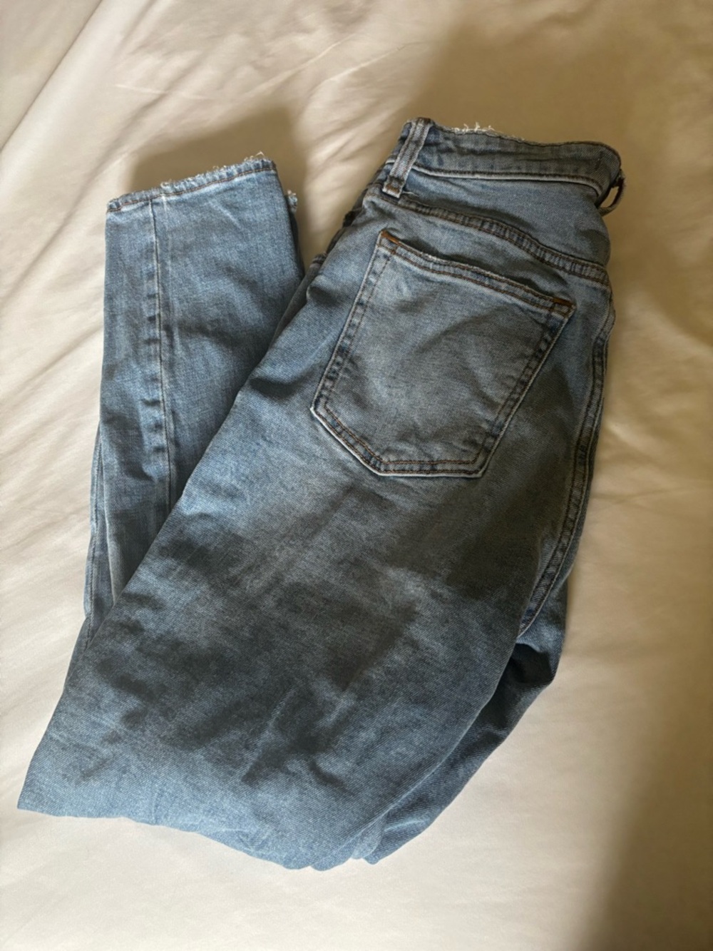 Abercrombie & Fitch Light Blue High-Rise Skinny Curve Love Jeans
